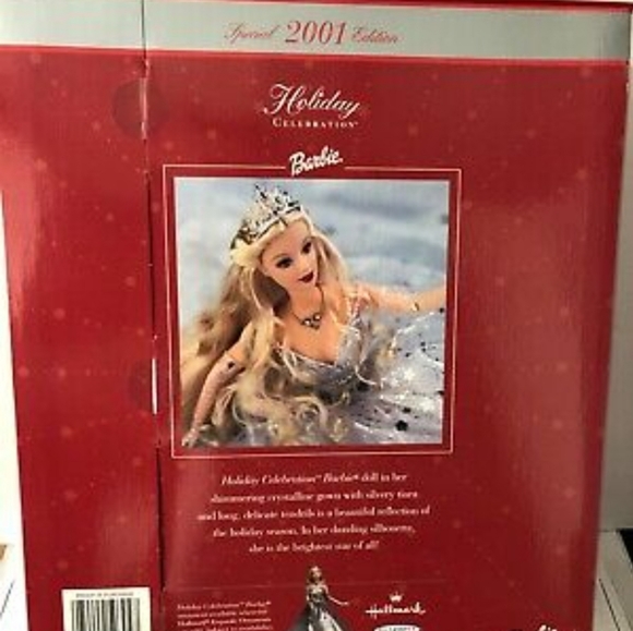 2001 & 2007 Barbie Holiday Celebration Special Edition Dolls Both are New in Box - Picture 8 of 10